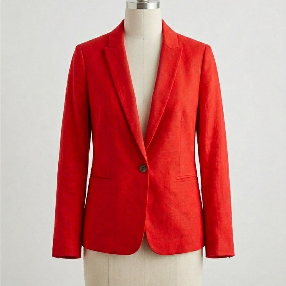 J. Crew Vibrant Red Women's Blazer